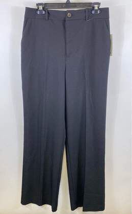NWT Worthington Womens Black Flat Front Wide Leg Pockets Dress Pants Size 8