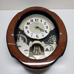 Rhythm Clock Joyful Timecracker Wall Clock Untested