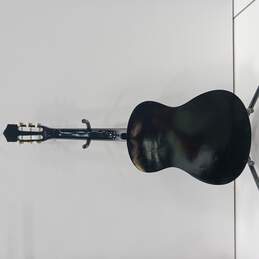 6 String Black Acoustic Guitar & Soft Case alternative image