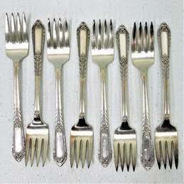 Vintage WM Rogers IS Cotillion Silver-Plate Flatware Forks Mixed Lot alternative image