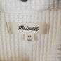 Madewell Women Ivory Waffle Button Up Shirt XS image number 3