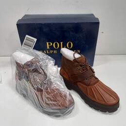 Ralph Lauren's Men's Brown Oslo Low Boots Size 7