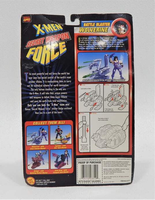 1998 Marvel Comics X-Men Secret Weapon Force Wolverine Battle Blaster Claw Cannon Action Figure image number 3