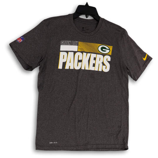 Womens Gray Bay Packers Short Sleeve NFL On-Field Dri-Fit T-Shirt Size M image number 1