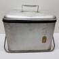 Vintage Keapsit Thermos mid century insulated ice chest cooler with lid image number 3