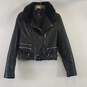 Zara Women Black Zipper Accent Jacket M image number 1