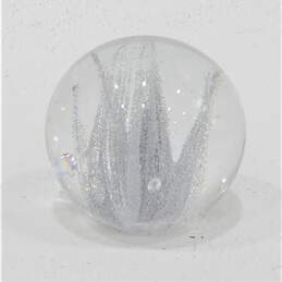 Vintage Murano Style Art Glass Bubble Paperweight