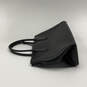 Womens Black Leather Bottom Stud Inner Pocket Double Handle Shoulder Bag image number 3
