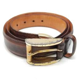 Martin Dingman Brown Leather Men's Belt