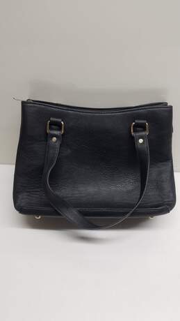 Vintage Michael Kors Black Tumbled Leather Bag w/ Gold Pendant alternative image