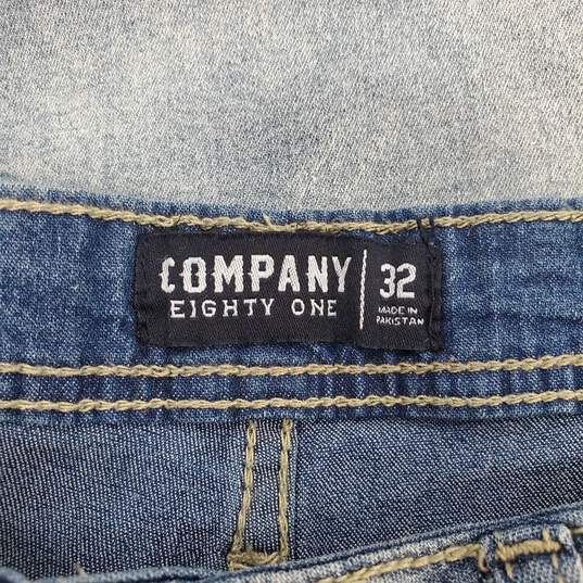 Company Eighty One Women Blue Denim Shorts SZ 32 image number 3