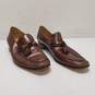BALLY Waldorf Brown Leather Tassel Horsebit Loafers Shoes Men's Size 10.5 M image number 3