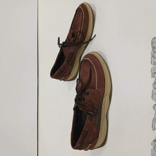 Men's Brown Leather Shoes Size 6 image number 1