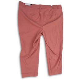 NWT Womens Pink Flat Front Welt Pocket Skinny Leg Ankle Pants Size 28R alternative image