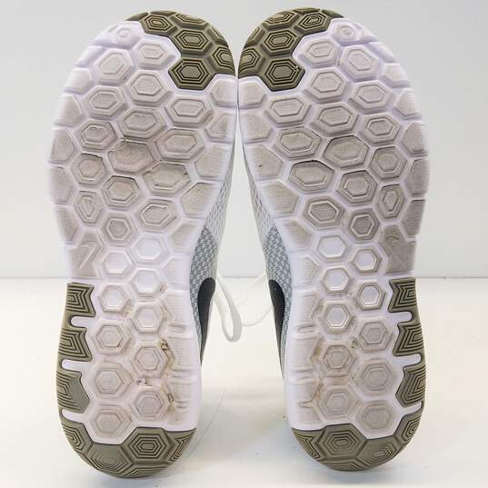 Nike Flex Experience Rn 6 White/Black-Wolf Grey Men's Athletic Sneaker US 8 image number 6