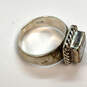 IOB Designer Silpada 925 Sterling Silver Cubic Zirconia Stone Bang Ring image number 3