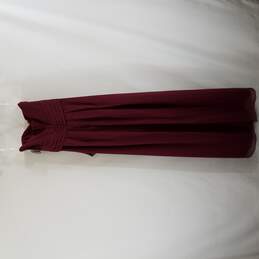 David Bridal Womens Red Wine Bridal Dress S4 NWT alternative image
