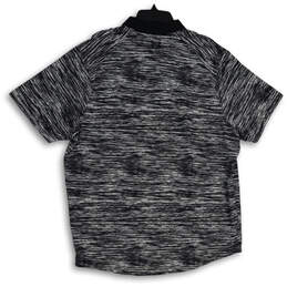 NWT Mens Black White Sapce Dye Short Sleeve Collared Golf Polo Shirt Sz XXL alternative image