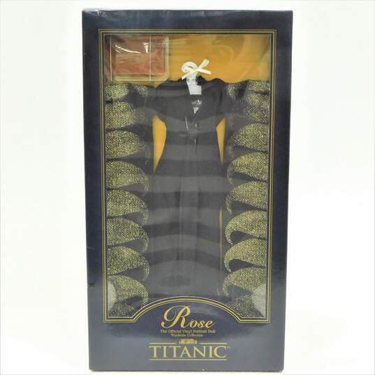 Franklin Mint Rose Titanic Black Kimono Outfit IOB image number 2