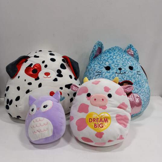 4pc Bundle of Assorted Squishmallow Plushes image number 1