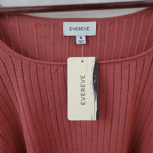 Evereve Scoop Neck Sweater in Dusty Rose Pink with Tags Size M image number 2