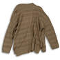 NWT Womens Brown Long Sleeve Front Button Cardigan Sweater Size XL image number 2