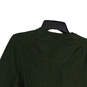 NWT Mens Green Knitted V-Neck Long Sleeve Pullover Sweater Size Small image number 4