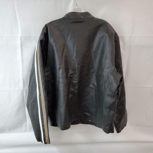 Black with White and Beige Trim Jacket Size XL image number 2