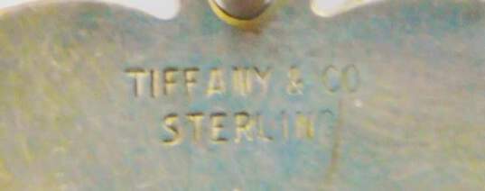 Tiffany & Co 925 Sterling Silver TL 1980 Etched Heart Tag Pendant Charm 2.9g image number 3