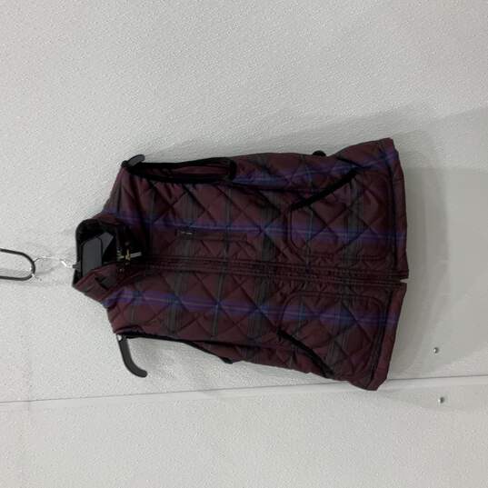 Lauren Ralph Lauren Womens Multicolor Sleeveless Zip Up Quilted Vest Size PL/G image number 1