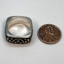 Designer Silpada 925 Sterling Silver Square Shape Fashionable Band Ring alternative image