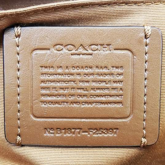 COACH F25397 Mini Lillie Carryall Brown Leather Shoulder Satchel bag image number 6