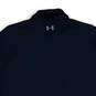 Mens Black Short Sleeve Spread Collar Side Slit Golf Polo Shirt Size 2XL image number 4