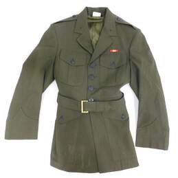 VTG U.S. Marine Corps Military Green Gabardine 2212 Men's Uniform Coat w/ Khaki 2122 Shirts