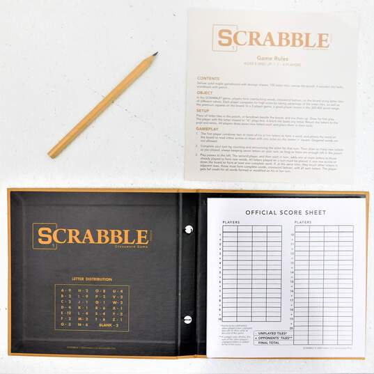 WS Game Company Scrabble Luxe Maple Edition with Rotating Solid  Wood Cabinet image number 8