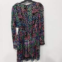 Women's Kate Spade Silk Multicolored Long Sleeved Dress NWT alternative image