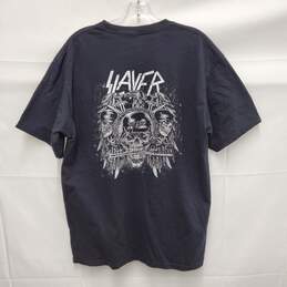 Slayer Rock & Death Black Logo 100% Cotton T-Shirt Size L alternative image