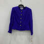 NWT Womens Purple Long Sleeve Top And Pants Two-Piece Suit Set Size 14 image number 2