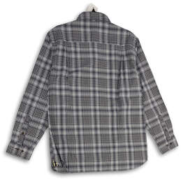 NWT Mens Blue Plaid Spread Collar Long Sleeve Button-Up Shirt Size Medium alternative image