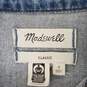 Madewell Classic WM's Blue Cotton Washed Denim Trucker Jacket Size S image number 3