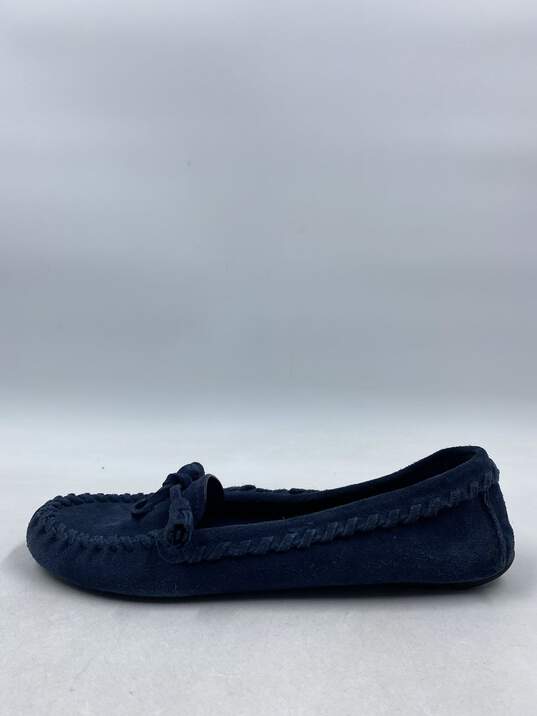 Authentic Prada Navy Tassel Driver Loafer W 9.5 image number 2