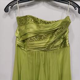 Jessica McClintock Green Dress Size 5 alternative image