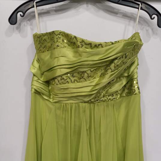 Jessica McClintock Green Dress Size 5 image number 2
