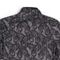 NWT Womens Gray Paisley Long Sleeve Quarter Zip Activewear Top Size Medium image number 4