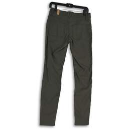 NWT Prana Womens Gray Belt Loops Flat Front Mid Rise Ankle Pants Size 6 alternative image