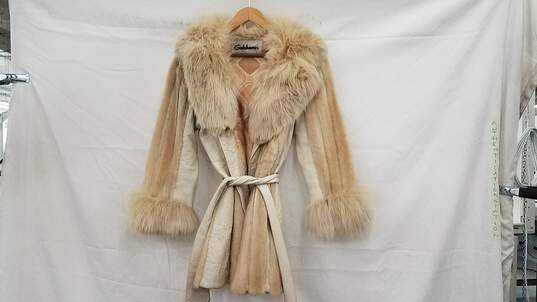 Godchaux's Fox Fur & Leather Jacket image number 1