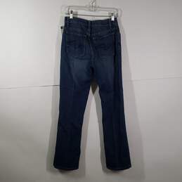 Womens Regular Fit Dark Wash Denim 5-Pocket Design Straight Leg Jeans Size 4 alternative image