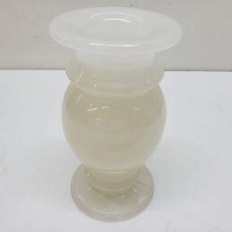 White Pillar Candlestick Holder 6 Inches Tall