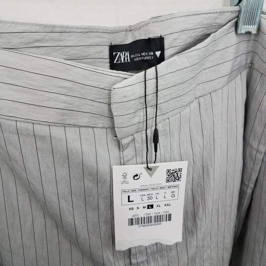 Zara Striped Pants NWT Size Large image number 3