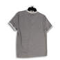 Mens Gray Henley Neck Short Sleeve Stretch Pullover T-Shirt Size Small image number 2